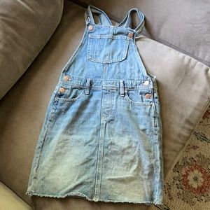 Old navy jean overall dress, girls
